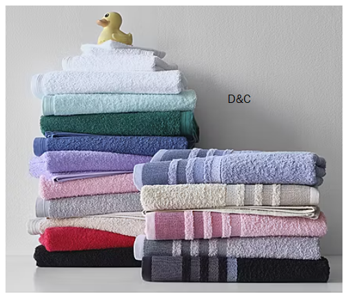 Home Expressions Solid & Stripe Bath Towel