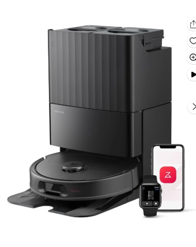 Roborock Qrevo Series Robot Vacuum and Mop, 10,000Pa Powerful Suction (QV 35S), Self Emptying & Refilling, Self Mop Washing & Air Drying