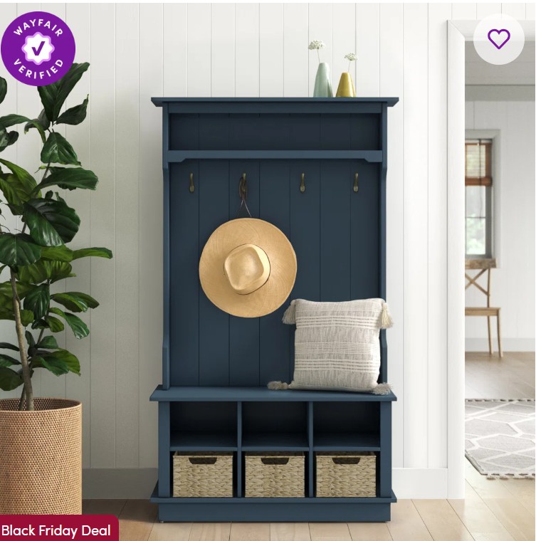 Bridget Hall Tree with Open Storage