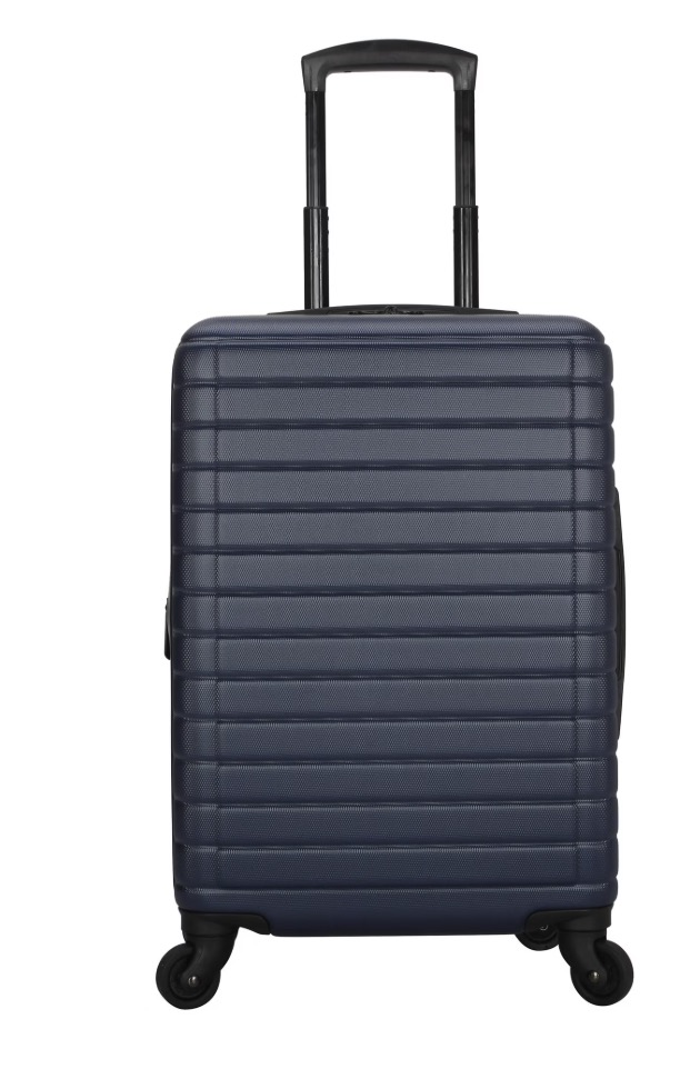 Protégé Vacationer 20-inch Carry-on Expandable Hardside Luggage With 360-Spinner Wheels and Divider Pockets, Navy Cove