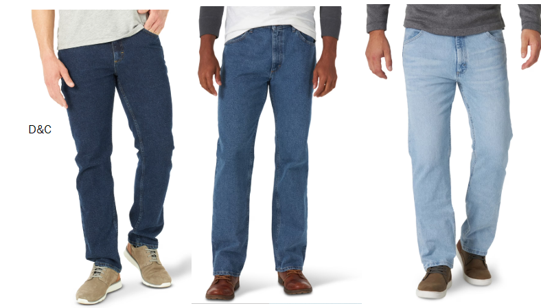 Wrangler Men’s and Big Men’s Regular Fit Jeans with Flex