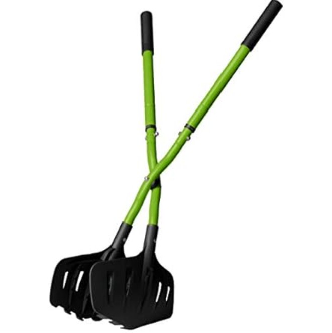 Earthwise 50002 Gator Grabber Telescoping Leaf Clean-Up Tool, Green/Black