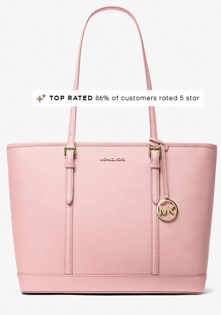 Jet Set Travel Large Saffiano Leather Tote Bag