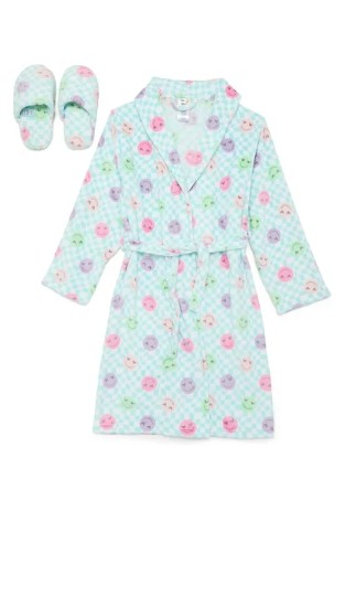 Sleep On It Girls Robe with Slippers, Sizes 7-16