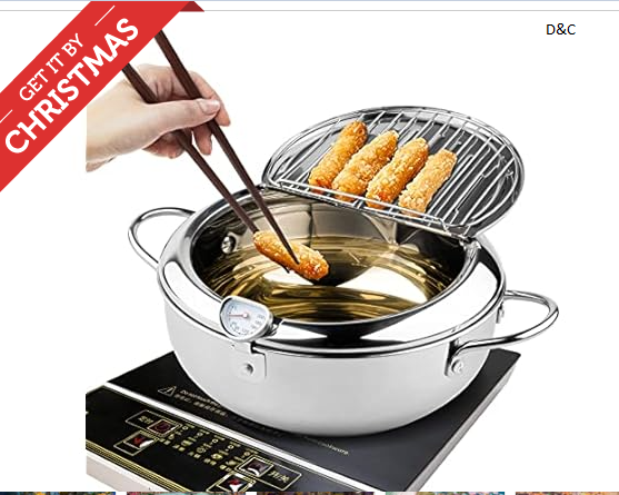 Kerilyn 9.4 Inch Deep Fryer Pot