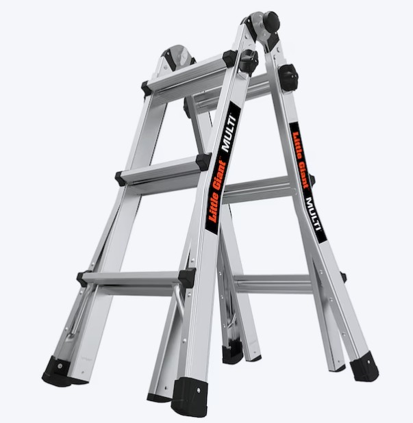 Little Giant Ladders Multi M14, 14-ft Reach Type 1A – 300 lbs. Load Capacity Telescoping Multi-Position Ladder