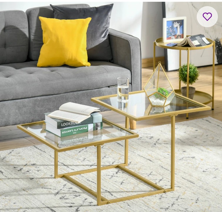 Chicoine Glass Top Coffee Table