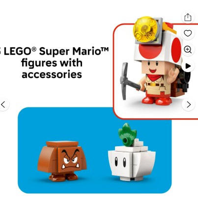 LEGO Super Mario Captain Toad’s Camp Building Toy – Pretend Play Set for Kids, Ages 6+ – Gift for Christmas – Building Blocks for Boys & Girls W/Toad, Goomba, & Turnip Toy Figures – 72040
