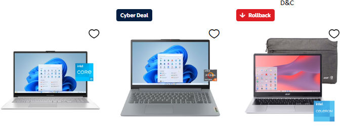 Cyber week Laptop Sales