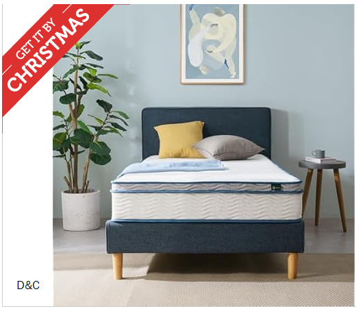 ZINUS 10″ (New Version) Spring Sensation Hybrid Twin Mattress