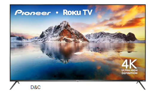 Pioneer – 75″ Class LED 4K UHD Smart Roku TV