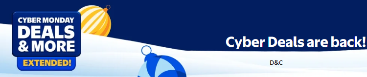 Walmart Cyber deals extended