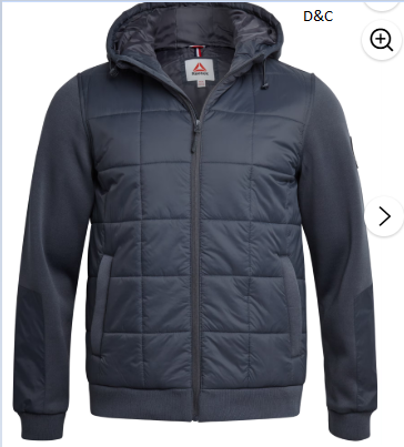 Reebok Men’s and Big Men’s Quilted Mixed Media Jacket, Sizes S-3XL