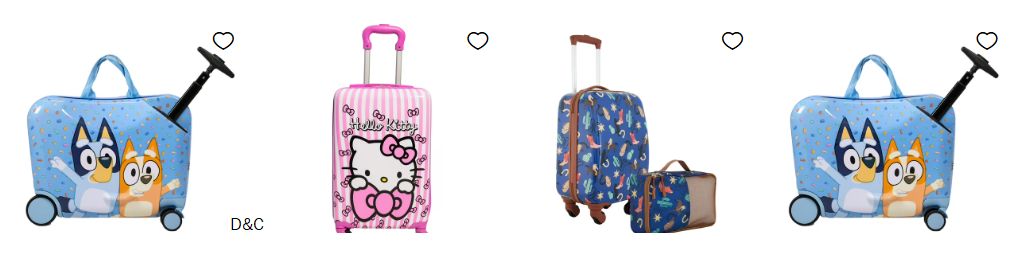 Kids luggage cyber week deals
