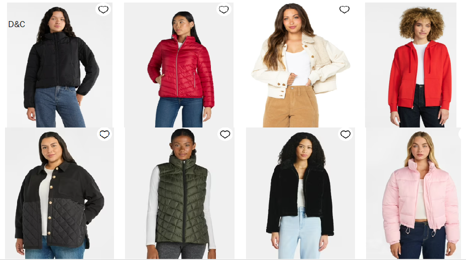 Women’s coats as low as $8! All under $20!