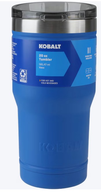 Kobalt 20 -fl oz Stainless steel Insulated Tumbler – Blue