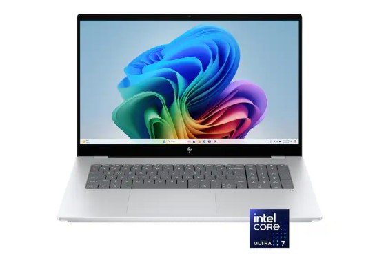 HP – OmniBook X – Copilot+ PC – 17.3″ Full HD Touch-Screen Laptop – Intel Core Ultra 7 256V 2024 – 16GB Memory – 1TB SSD – Glacier Silver – Open Box – Fair