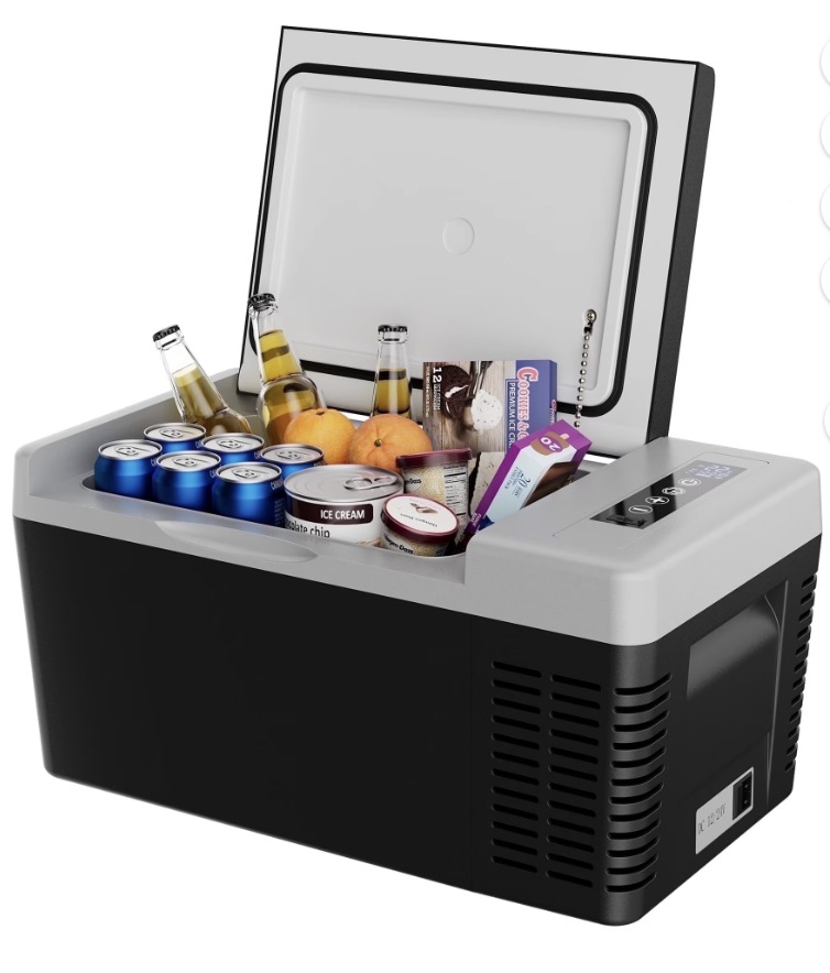 Simzlife 12 Volt 19 QT Portable Car Refrigerator