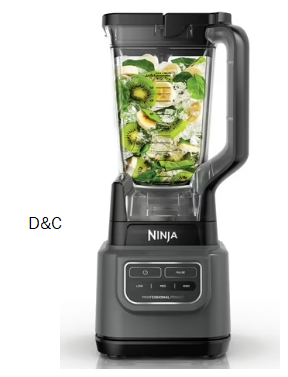 Ninja Classic Blender, 1000 Watts, 3 Speeds, Smoothies, 72 Oz. Pitcher, Total Crushing Blades, Dark Gray BE200