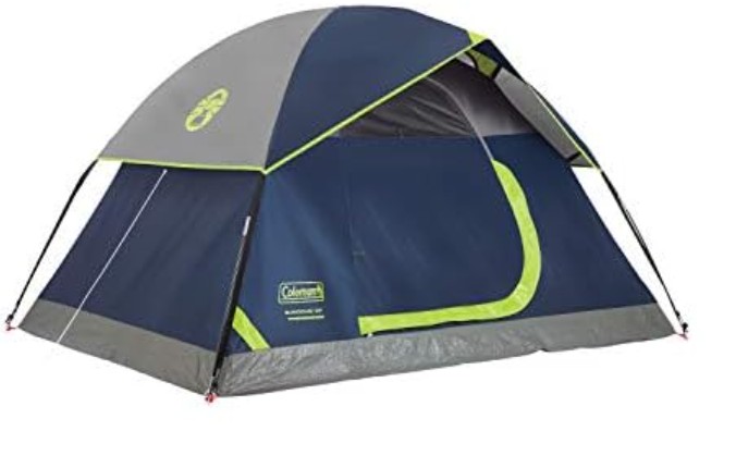 Coleman Sundome Camping Tent with Rainfly, 2 Person Tent Sets Up in 10 Mins, Weatherproof Shelter for Camping, Festivals, Backyard, Sleepovers, & More