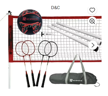 Competitor Volleyball and Badminton Combo Set by MD Sports