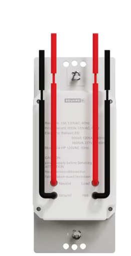 Square D X Series Single-pole 10 -Amp Occupancy Motion Sensor Light Switch , Matte Gray