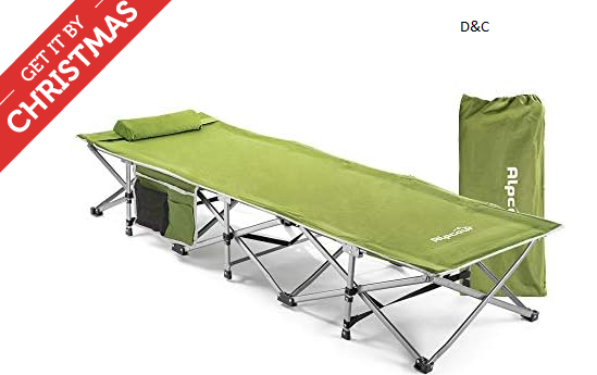 Small-Collapse Camping Cot – Army Green