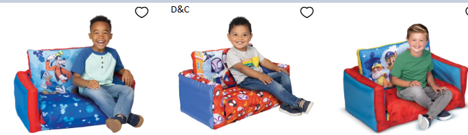 children 2-in-1 flip open inflatable comfy sofa bed