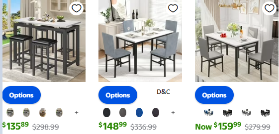 Dinning room table and chairs on sale