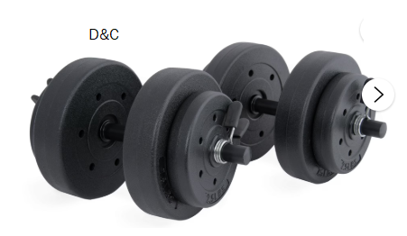 Athletic Works 40lb Adjustable Vinyl Dumbbell Set