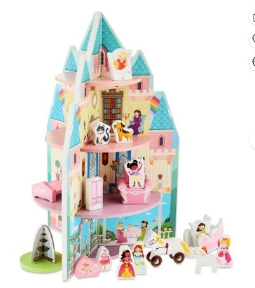 Spark Create Imagine Wooden Princess Castle Play Set for Ages Three Years and Older