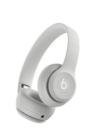 Beats Solo4 Wireless Headphones – On-Ear Wireless Headphones – Drenched Gray