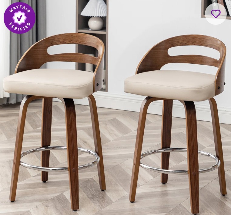 Mahtab Swivel Counter & Bar Stools (Set of 2)