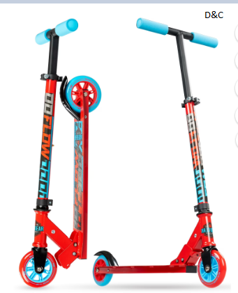 Madd Gear Kids Folding Kick Scooter – Lightweight Steel Frame, Adjustable Handlebar, Ages 3+ – Madd Gear Flow 100