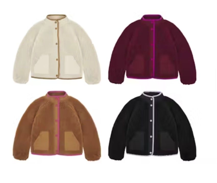 Wonder Nation Big Girls Boucle Mixed Media Jacket, Sizes 4-18