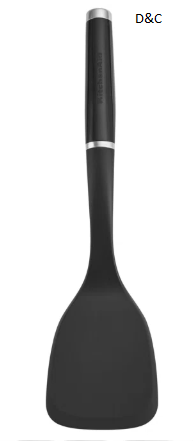 Kitchenaid Classic Solid Turner, Black, 13.5X 3.3 Inch