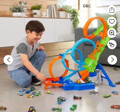 Hot Wheel Action 4-Loop Crash Out Track