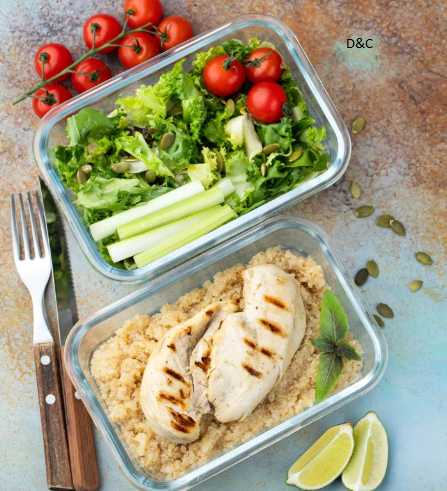 Dammion 40.5oz. Glass Food Storage Container