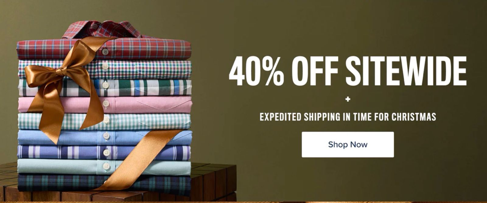 40% off sitewide and get it by Christmas