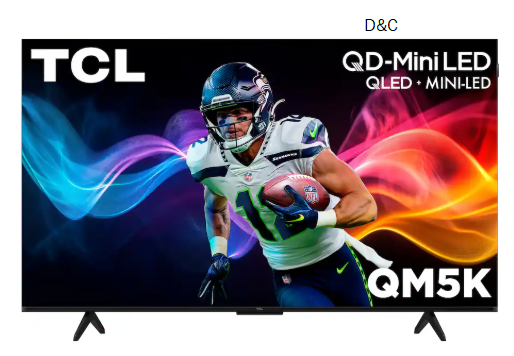 TCL – 50″ Class QM5K Series 4K UHD HDR QD-Mini LED Smart TV with Google TV (2025)