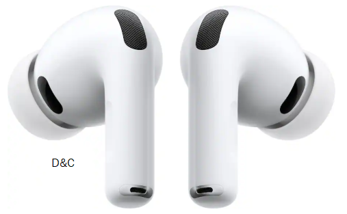 Apple – AirPods Pro 3, Wireless Active Noise Cancelling Earbuds with Heart Rate Sensing Feature – White