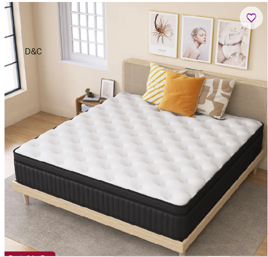12″/14″ Medium Hybrid Mattress In A Box With Pocket Springs Motion Isolation