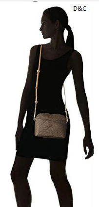 Michael Kors 35F1Gtvc6T Jet Set Travel Dome Crossbody Bag Leather Powder Blush Female