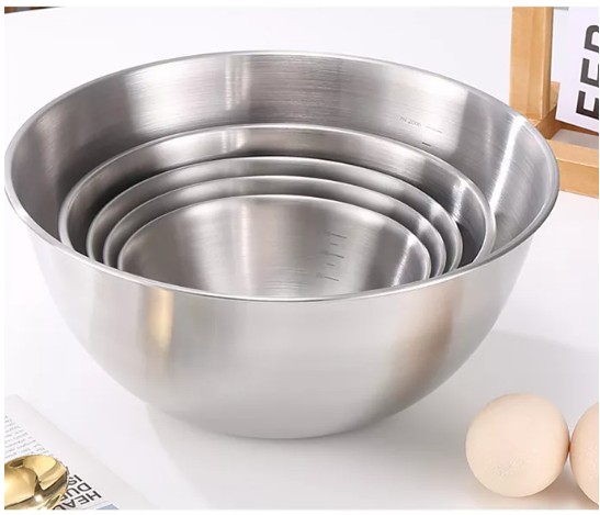 5-Piece Nesting Stainless Steel Bowl Set