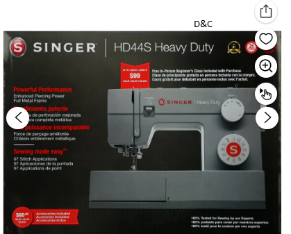 SINGER® Heavy Duty 44S Mechanical Sewing Machine