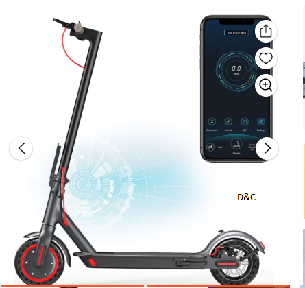 AOVOPRO ES80 350W 8.5′ Foldable Electric Scooter for Adults, 21 Miles Range