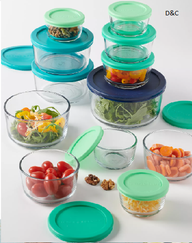 Anchor Hocking24-Piece Food Storage Set with SnugFit Lids