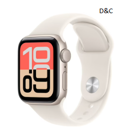 Apple Watch SE 3 GPS 40mm Starlight Aluminum Case with Starlight Sport Band – S/M