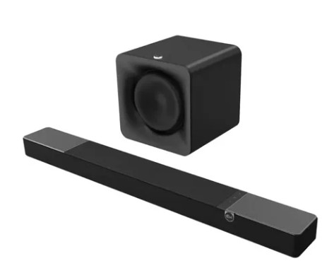 Klipsch Flexus Core 210 185W 3.1.2-Channel Dolby Atmos Sound Bar with Flexus Sub 100, 10″ 160W Wireless Subwoofer