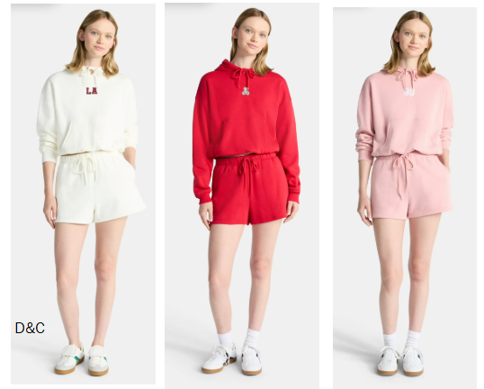 No Boundaries Bubble-Hem Hoodie and Drawstring Shorts Set, 2-Piece, Women’s